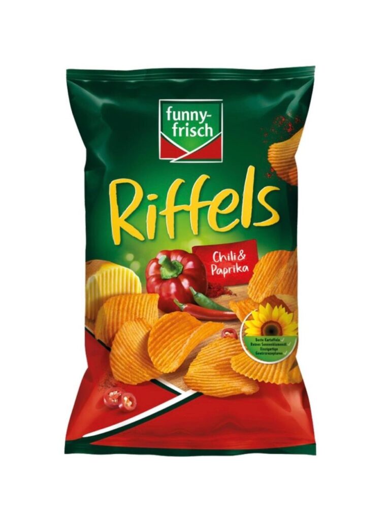 Funny Frisch Riffels Chips Chili & Paprika 150 g
