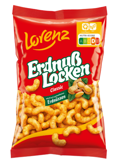 Lorenz Erdnuss Locken Classic 150 g