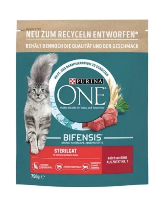 Purina One Sterilcat Reich an Rind 750 g
