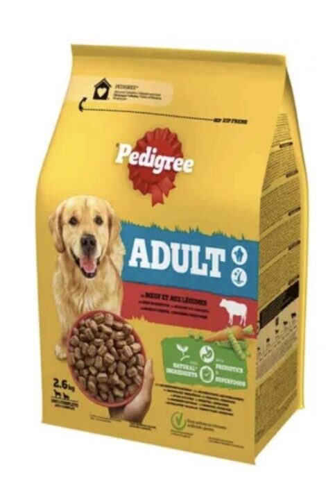 Pedigree Hundetrockennahrung Adult Rind 2,6 kg