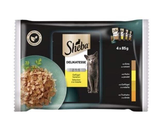 Sheba Delikatesse in Gelee Feine Vielfalt 4er