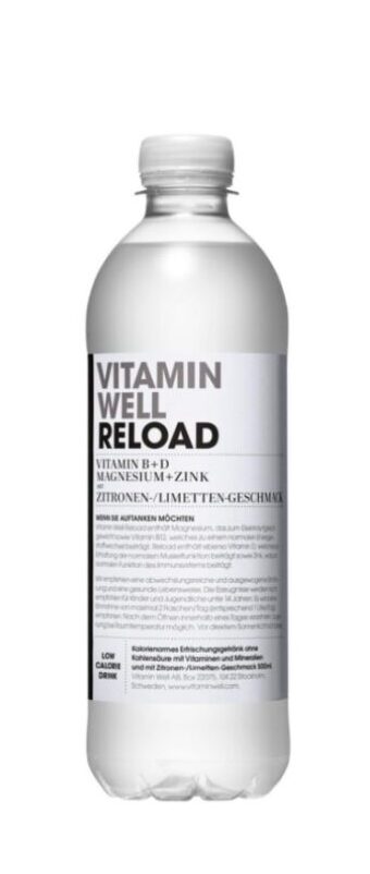 Vitamin Well Reload Zitronen-Limetten 0.5 L