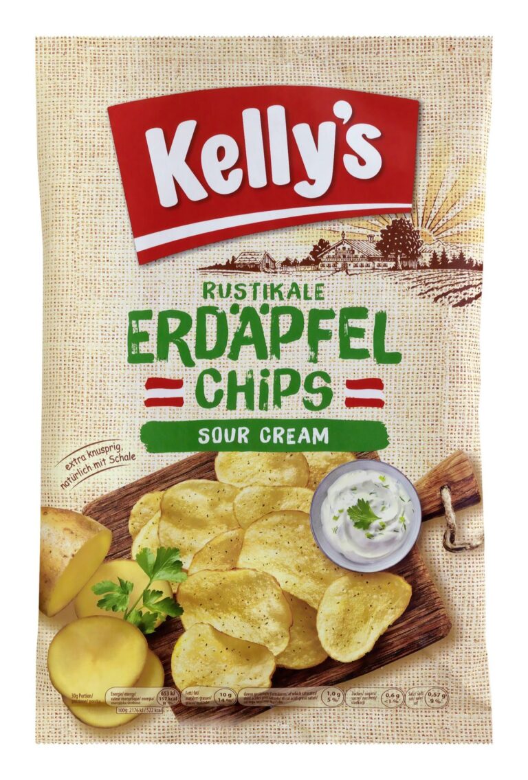 Kelly’s Sunland Farm Chips Garden Style Sour Cream 100g