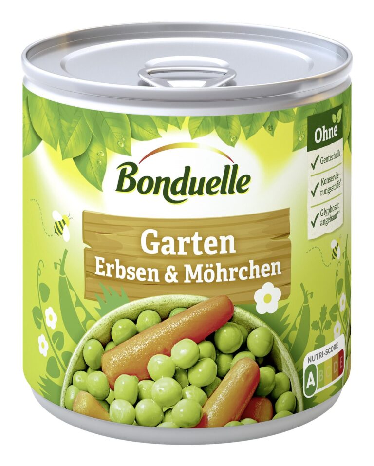 Bonduelle Garten-Erbsen mit Möhrchen 212g