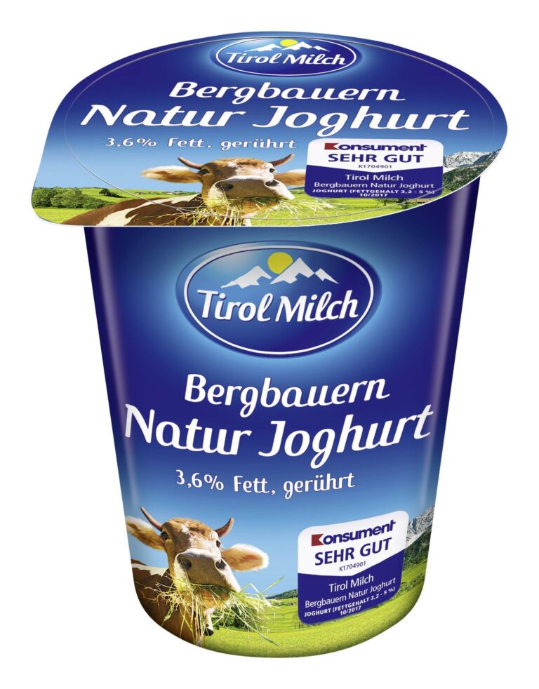 Tirol Milch Naturjoghurt 3.6% 250g