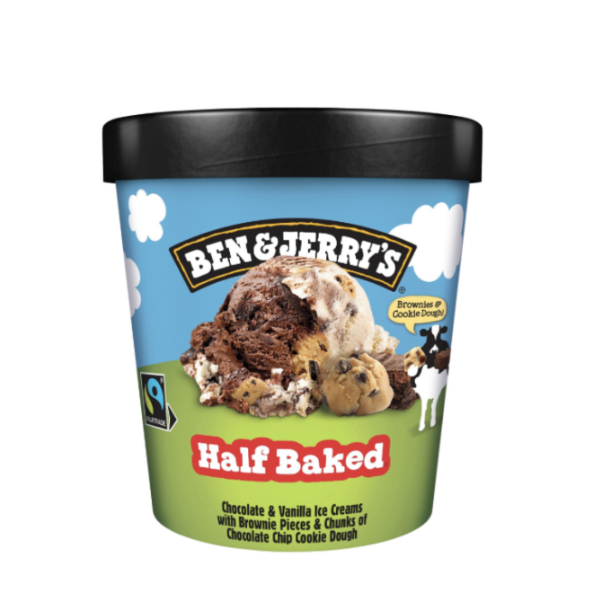 Ben & Jerry’s Ice Cream Half Baked 465ml
