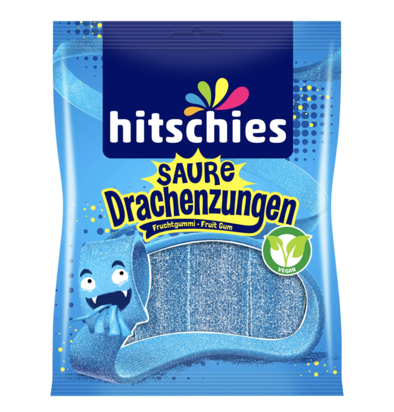 Hitschies Saure Drachenzungen blau 125g