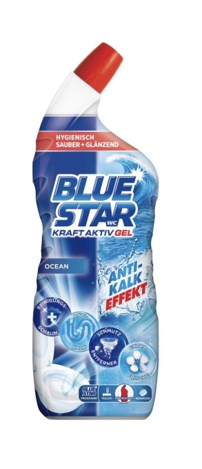 BLUE STAR WC-Reiniger Kraft Aktiv Gel Ocean Fresh, 700 ml (Kopie)