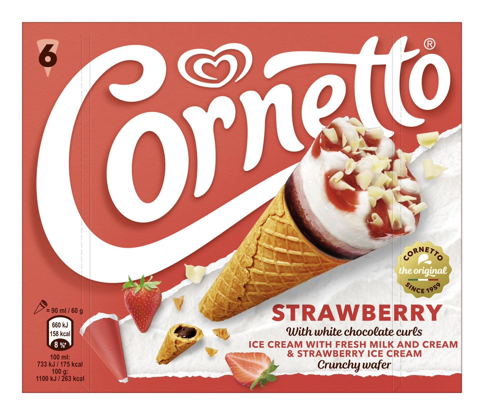 Cornetto Erdbeer Eskimo 6x90ml