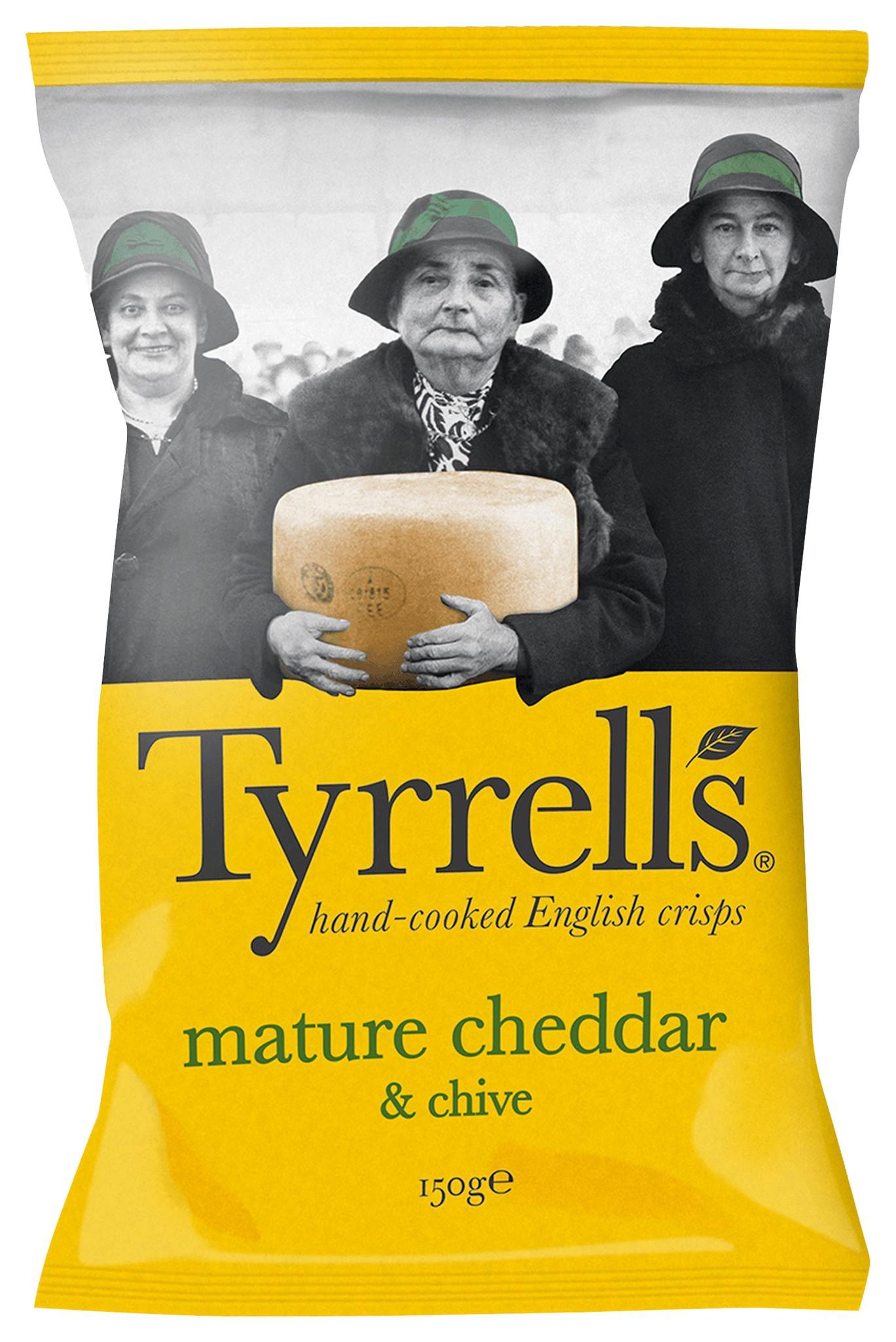 Tyrrell's Mature Cheddar Käse Schnittlauch 150g